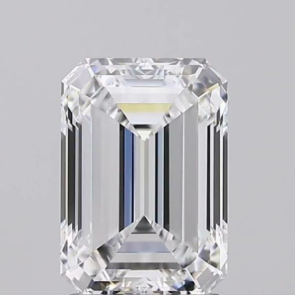 3.50 Carat Emerald Cut Lab Grown Diamond IGI Certified / DEF Colour VS Clarity Loose Cvd Diamond / Hand Made Emerald Cut Cvd diamond