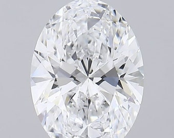 1 Carat , F Colour , Vvs-vs Clarity Oval Cut Lab Grown Diamond IGI Certified / Hand Made Oval Cut Cvd diamond /  Loose Cvd Diamond