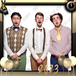 New Years 360 Photo Booth Overlay