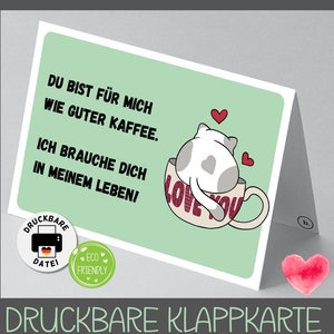 Digitale KARTE mit Katze // Ich brauche dich // sofort verfügbar