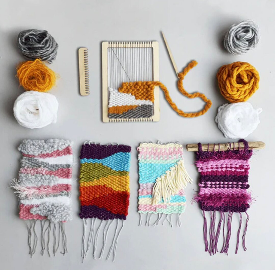 Small Loom Weaving Kit Etsy