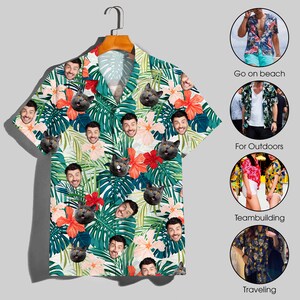 Custom Face Hawaiian Shirt For Men Women, Custom Hawaiian Shirt With Face, Personalized Photo Hawaiian Shirt For Dog Lovers, Gift For Men image 7