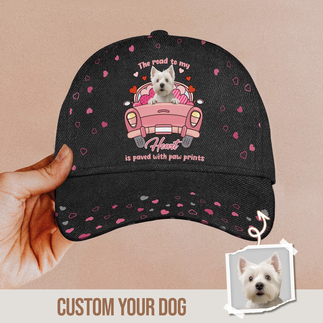 Custom Printed Pet Hat Using Pet Photo Personalized Dog Hat Custom Cat