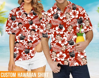 Aloha Custom Hawaiian Shirt For Man Woman, Personalized Women Hawaii Shirt, Custom Hawaiian Button Shirt,Custom Hawaiian Shirt With Face