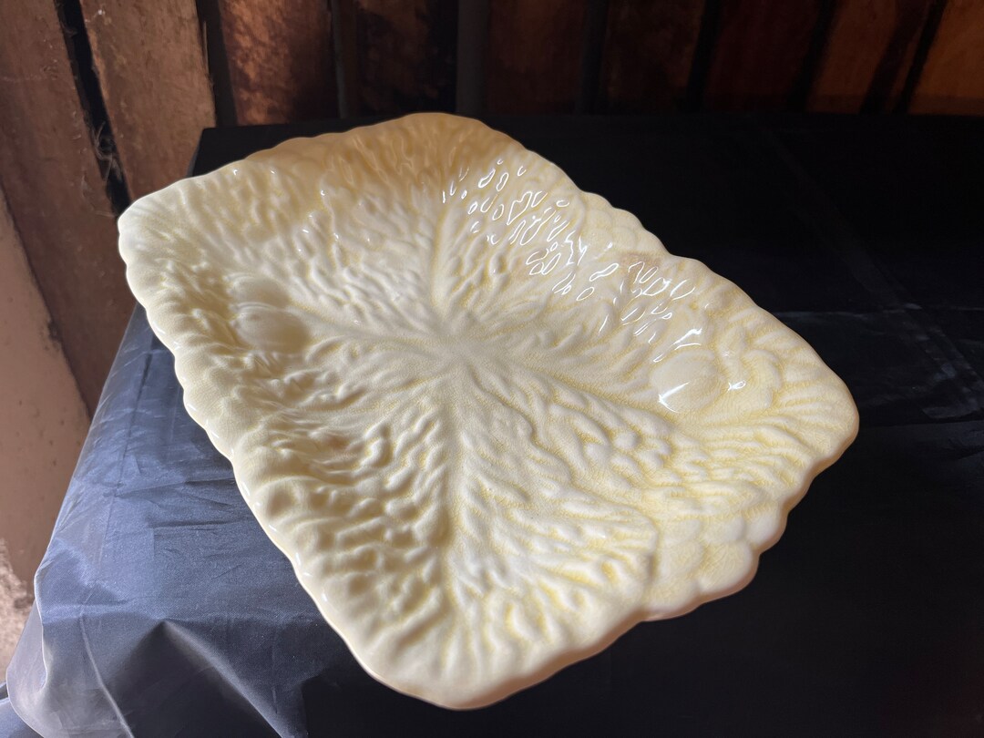 Vintage BESWICK WARE Salad Bowl Leaf & Tomato Pattern Made Etsy