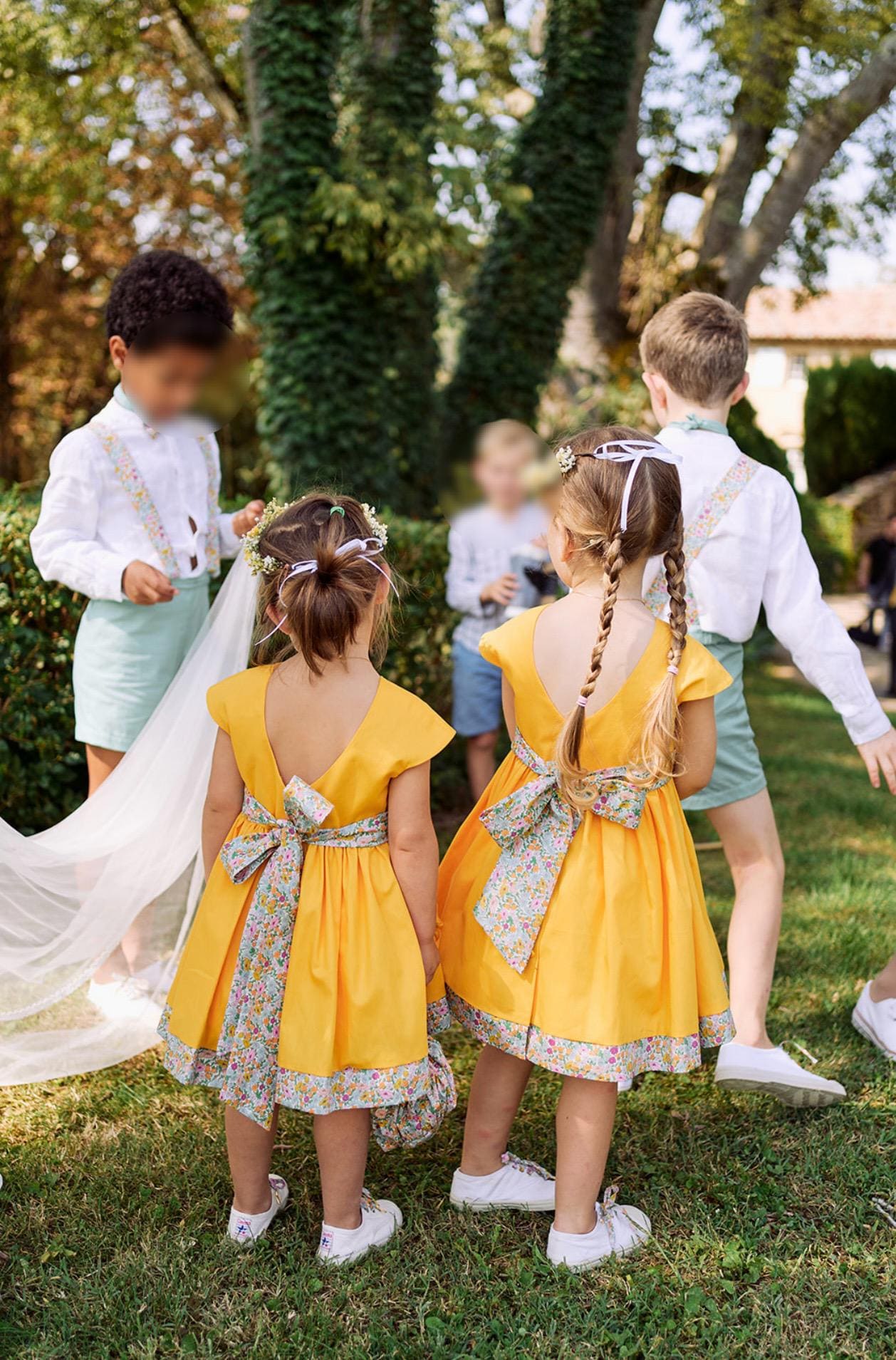 childrens designer bridesmaid dresses Junior bridesmaid dress with embroidered lace Baby dress tulle Flower –  Colibri Fashion Studio main image 0