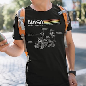 Nasa T-shirt Perseverance Rover, Nasa Gift, Nasa Shirt with Mars Rover, Nasa Tshirt, Space Gift, Astronaut T-shirt, Space T-shirt