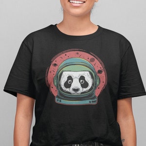 Space Panda Shirt Space Panda Tshirt Astronaut Panda T-shirt Panda Space Gift for Panda Lover Shirt for Space Fans Astronaut Shirt Panda