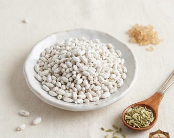 White Sugar Coated Fennel Seeds Sweet Saunf Mukhwas Indian Candy After Meal Treat