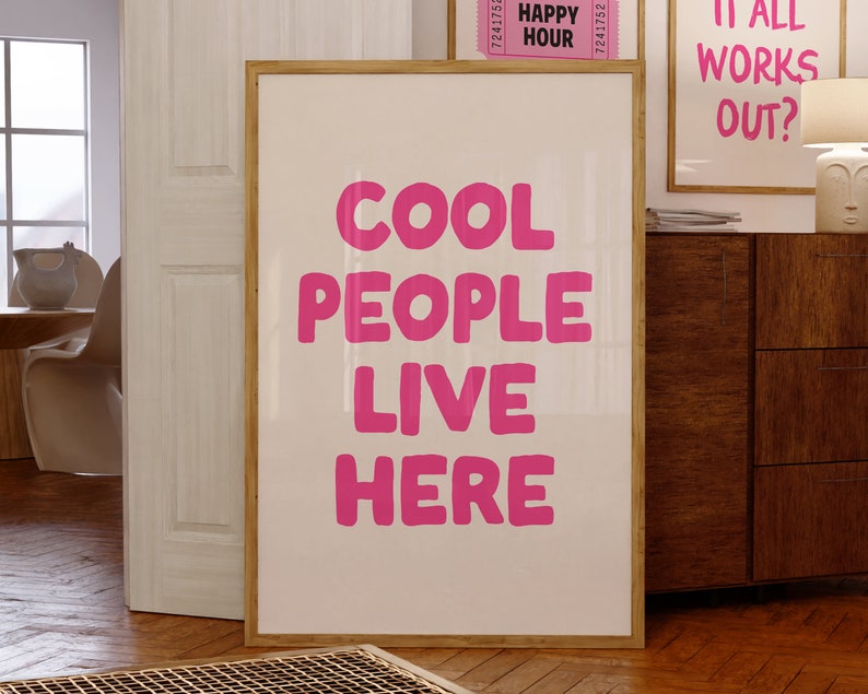 Cool people Live Here Dorm Room Decor
