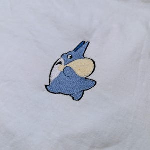 Totoro Embroidered on a Shirt