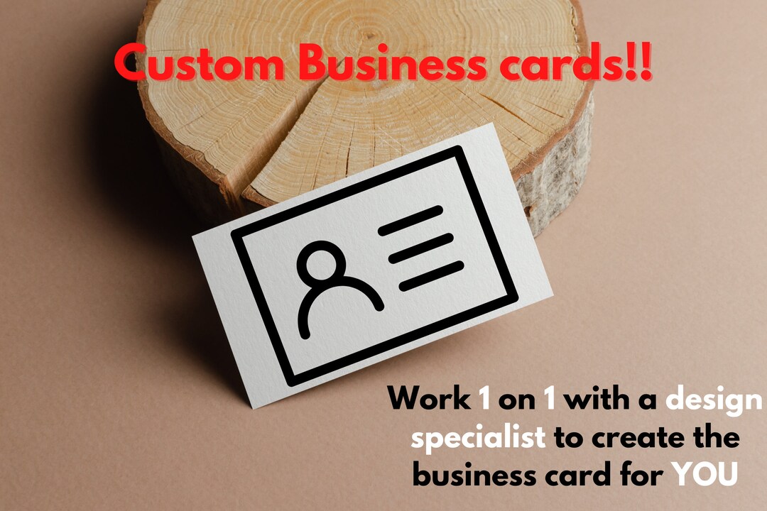 Custom Business Card Custom Made Business Cards 100 Business Etsy