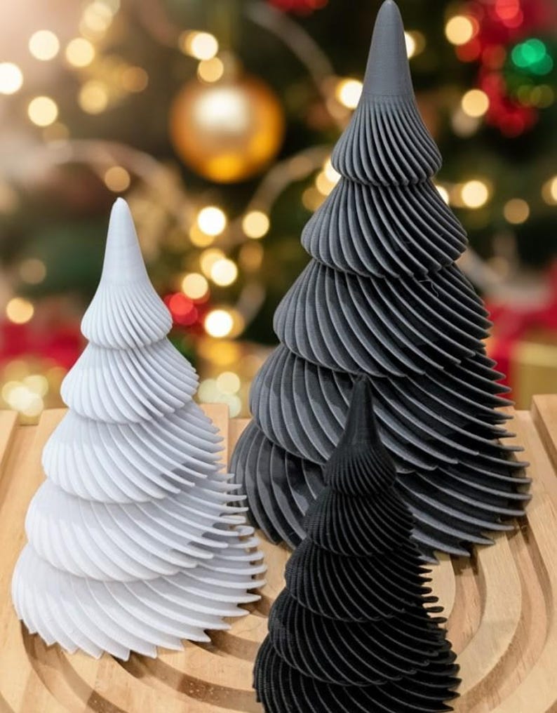 Weihnachtsbaum Spiral – 3D Druck in 3 Größen | Moderne Weihnachtsdeko