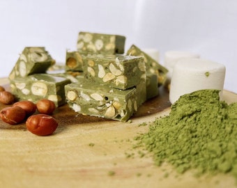 Delicious Matcha Flavor Nougat Candy