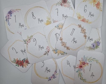 Cartes étape bébé - naissance à 1 an