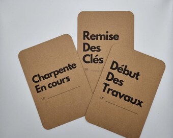 Cartes étape construction de maison