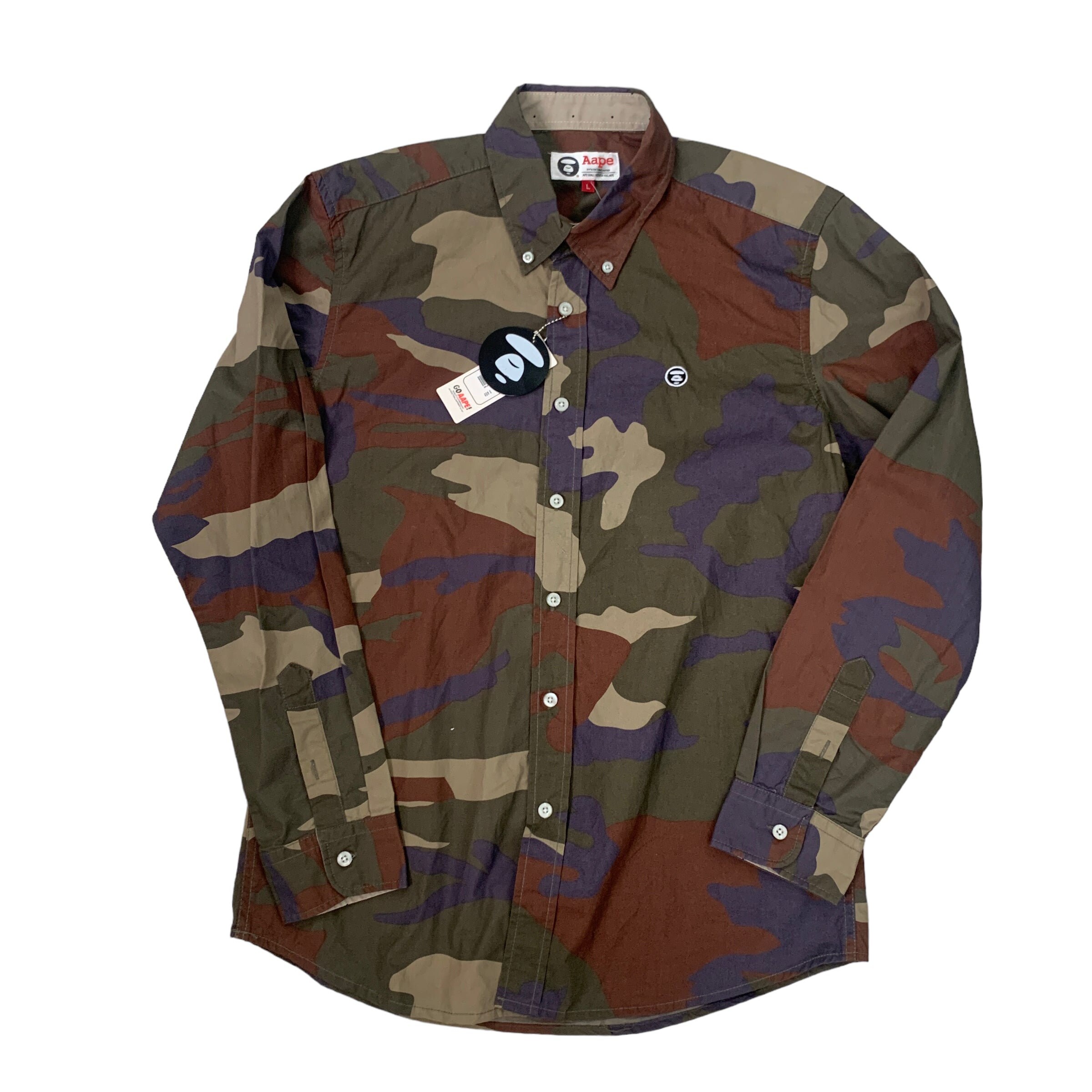 BAPE / A Bathing Ape Aape Shirt / Hemd L Sweatshirt Pullover - Etsy
