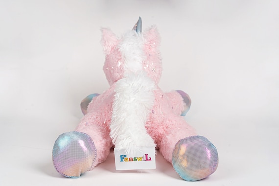 Shining Pink Glitter Plush Soft Toys Unicorn - Etsy Shining Pink Glitter Plush Soft Toys Unicorn - Etsy