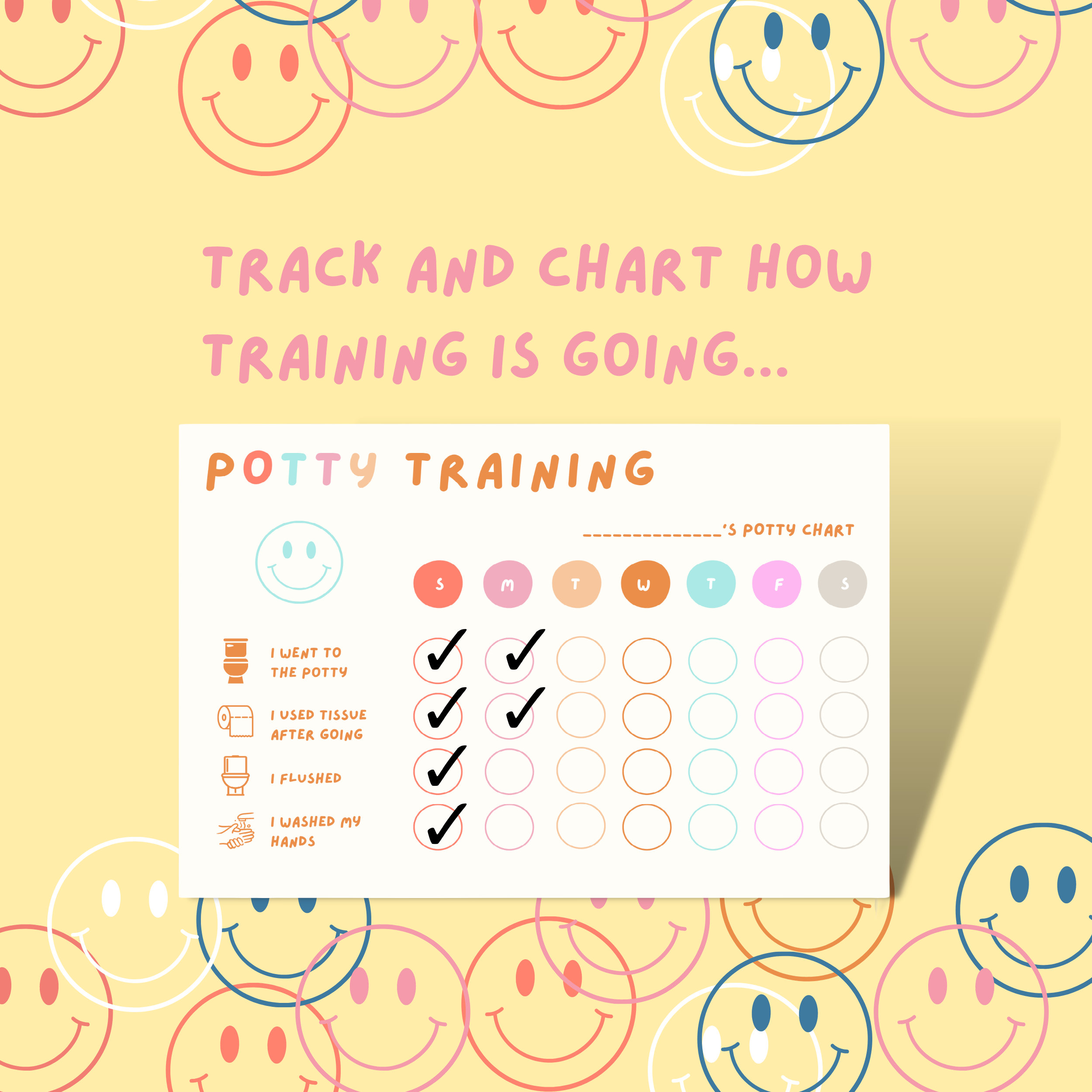Printable Potty Training Chart for Toddlers - Print Yourself Rewards ...