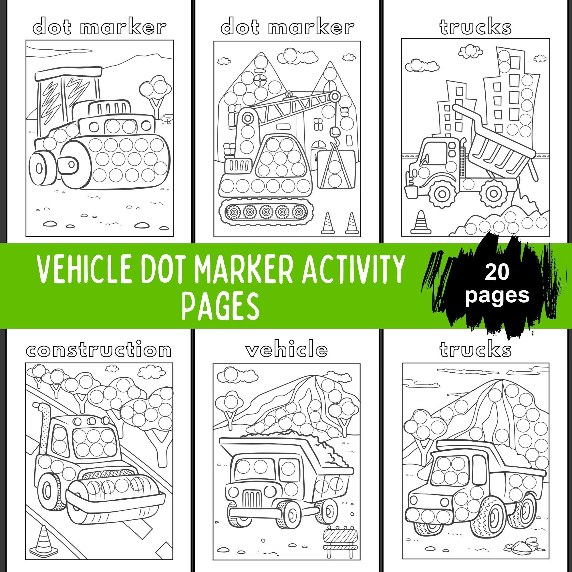 Dot Marker Pages for Kids, Dot Marker Printable, Dot Marker Book, Dot ...