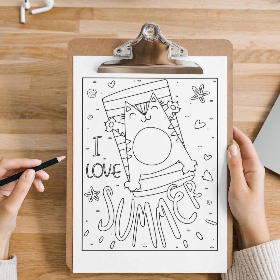  Summer Coloring Pages for Kids, Beach Coloring Pages, Summer Coloring 