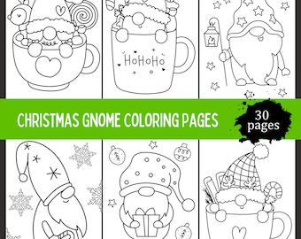 Lovely Gnome Coloring Pages For Kids, Christmas Elf Coloring Pages, Winter Coloring Pages, Fantasy Coloring Pages, Gnome Coloring Sheets