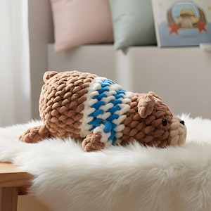 Bear Crochet Pattern | NO SEW | Bramble the Bear Crochet Amigurumi Pattern Plushie | PDF Digital Download