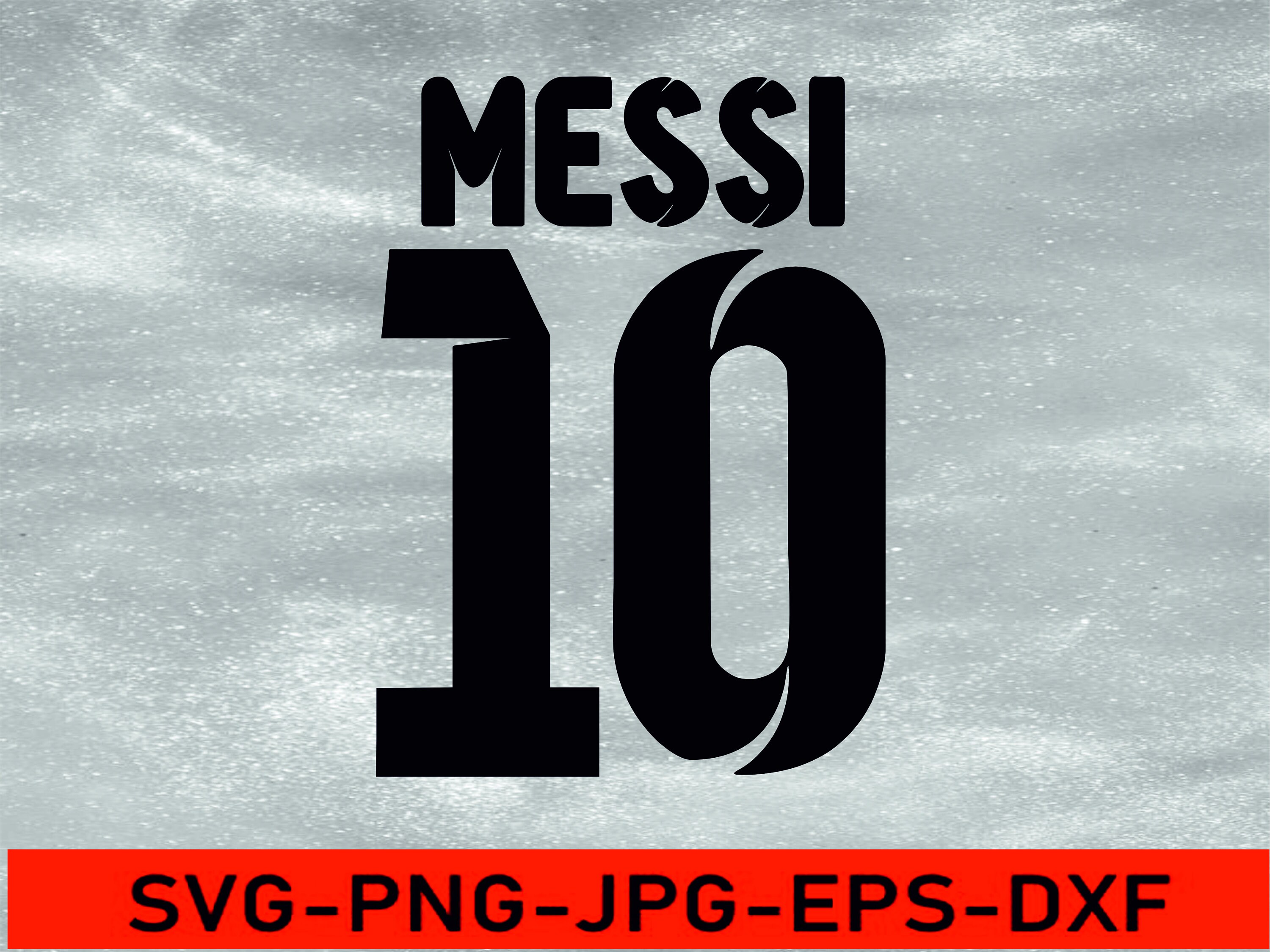 Messi Logo cut svg dxf file wall sticker pdf silhouette - Etsy México