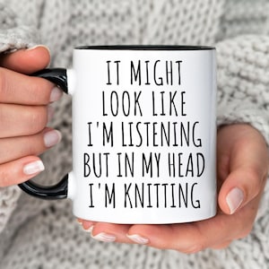 Knitter Present, Knitting Lover, Gift for Knitter, Knitting Coffee Mug, Knitting Gift for Her, Funny Knitting Mug, Knitting Lover Knit Gift