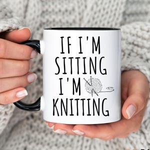 Knitting Lover Mug, Knitter Gift, Funny Knitting Gift, Knitter Grandma, Knit Lover Cup, Knit Gift, Gift for Knitter, Crochet Present Gift
