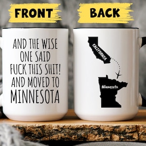 Custom Relocating to Minnesota Gift, Moving to Minnesota, Minnesota Gift, Moving Away Gift, Going Away, New Job Minnesota, New State Gift