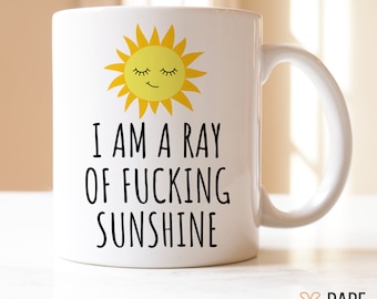 Funny Gift for bestie, Sarcastic Coffee Mug, Ray of Sunshine Mug, Christmas Gift for morning person, funny mugs for women, funny coffee mug