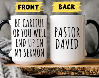 Personalized Pastor Mug, Gift For Priest, Catholic Coffee Mug, Gift For Deacon, Funny Catholic Gift, priest birthday gift, gift for deacon