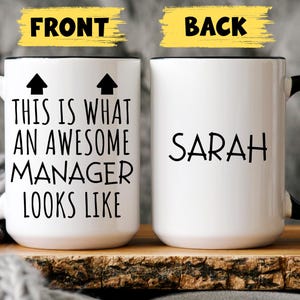 Custom Manager Mug, Personalized Manager Present, Funny Manager Present, Manager Appreciation Gift, Manager Thank you, Manager Christmas
