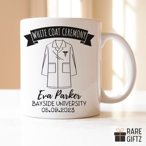 Gift For New Doctor, Medical Student Gift, New Doctor Mug, Gift For New Nurse, PT white coat, PhD white coat, Pharmacy white coat, Scientist