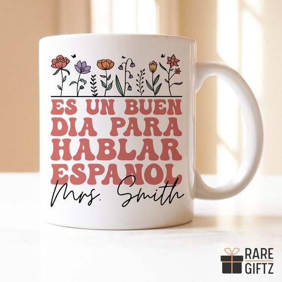 Custom Spanish Teacher Mug, Bilingual Teacher Gift, Maestra Bilingual Mug, Spanish Teacher Appreciation, Maestra gift, Cultivando Bilingues