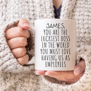 Personalized Boss Gift, Funny Boss Present, Birthday Boss Gift, National Boss Day, Boss Leaving Present, Best Boss Mug, Boss Christmas Gift