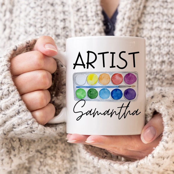 Custom Artist Gift, Personalized Artist Mug, Artist Thank you, Art school Mug, Art Teacher Mug, Paint Artist Mug, Funny Artist, Art Lover