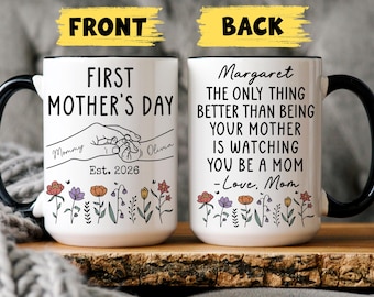 First Mother's Day Gift for Daughter from Mom, Personalized New Mom Mug, Only Thing Better Than, First Time Mom, Daughter's First Mother Day