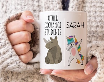 Exchange student Gift, Personalized Exchange students Gift, Funny Exchange student Mug, Au Pair Going Away, Foreign Exchange, Host Family