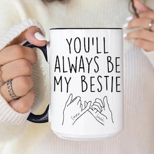 Personalized Bestie Mug, Best Friend Mug, Gift For Bestie, My Best-Tea Forever Mug, Friend Birthday, Best Friend Present, BFF Birthday Gift
