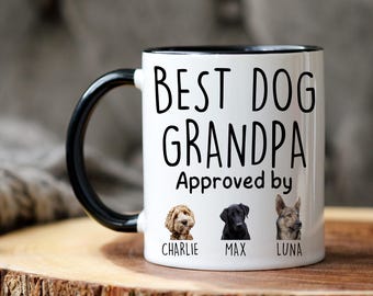 Cadeau grand-père chien, Mug grand-père chien personnalisé, cadeau photo personnalisé chien, cadeau de Noël papa chien, cadeau fête des grands-pères chien, propriétaire de chien