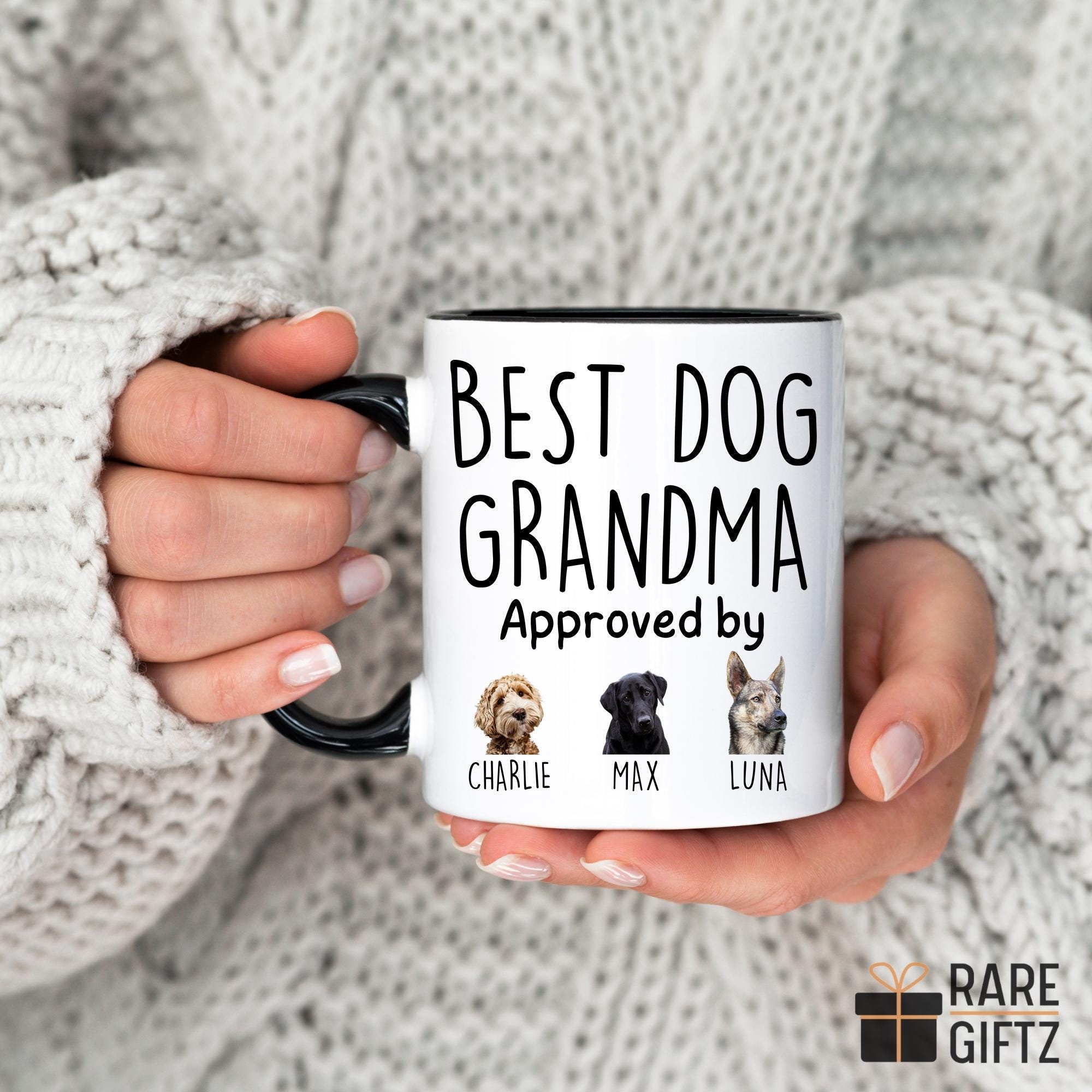 Dog Grandma Gift, Personalized Dog Grandma Mug, Custom Dog Photo Gift, Dog Nana Christmas Present, Dog Grandmother's Day Gift, Dog Owner