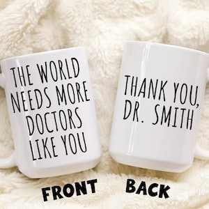 Doctor Thank you Gift, Personalized Doctor Coffee Mug, Custom Doctor Coffee Mug, Doctor Appreciation Present, Doctor Retirement Retired Gift