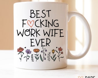 Funny Work Wife Gift, Best Work Wife Mug, Gift for Work Wife, Work Wife Birthday Gift, Colleague Coffee Cup, Coworker Mug, Work Wife Leaving