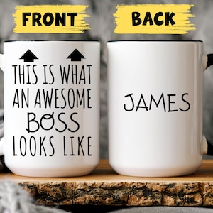 Personalized Boss Gift, Boss Gift Funny, Boss Gift for Men, National Boss Day Present, Boss Leaving Gift, Worlds Best Boss Mug, Boss Office