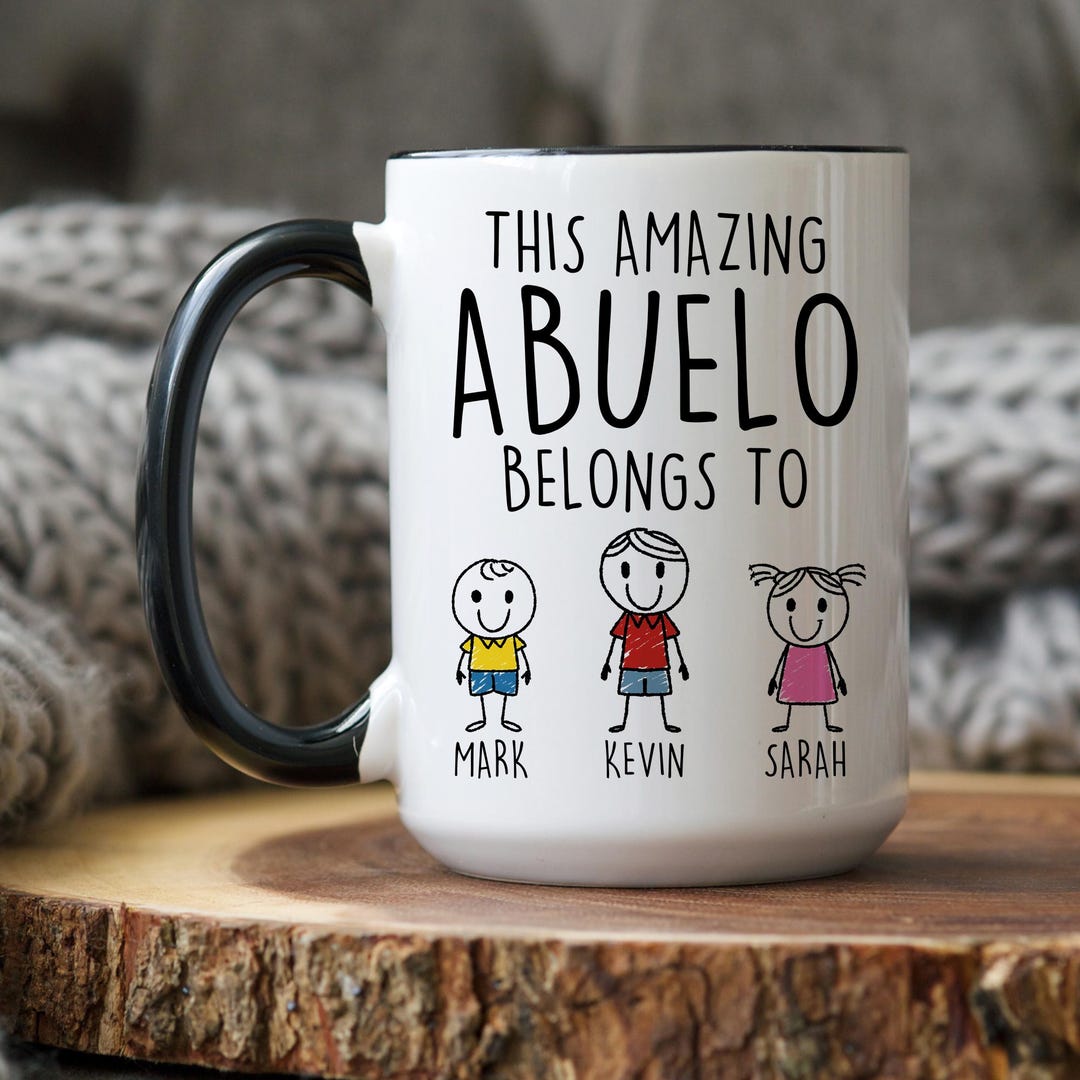 Ahuevoo Senor Gift Abuelo Gift, Personalized Abuelo Mug, Dad to Grandpa Gift, Abuelo ...
