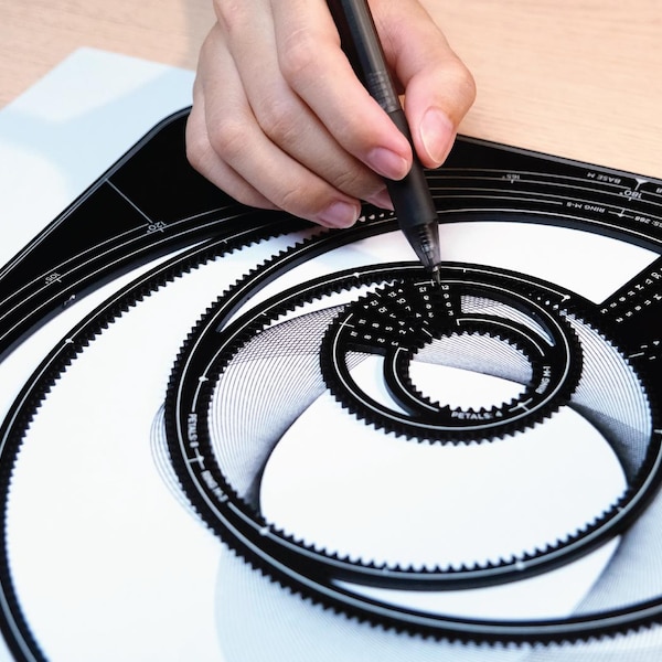 7-in-1 Big Metal Spirograph Drawing Toolset - PLANARC MetalMax