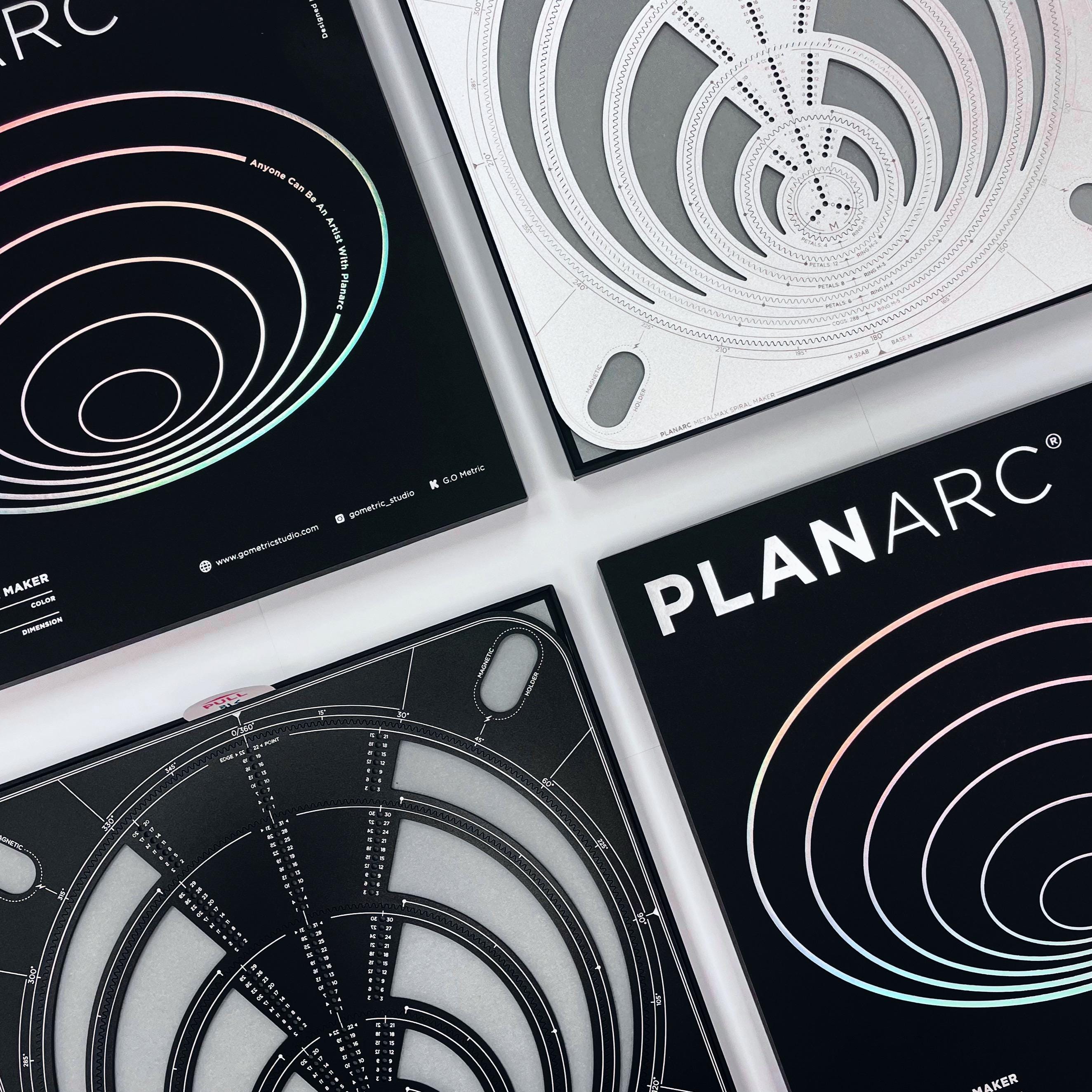 7-in-1 Big Metal Spirograph Drawing Toolset - PLANARC Metalmax - Etsy