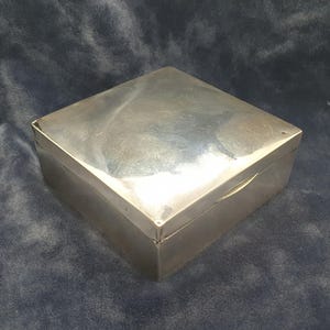 Antique Sterling Silver Cigarette Box by James Deakin & Sons